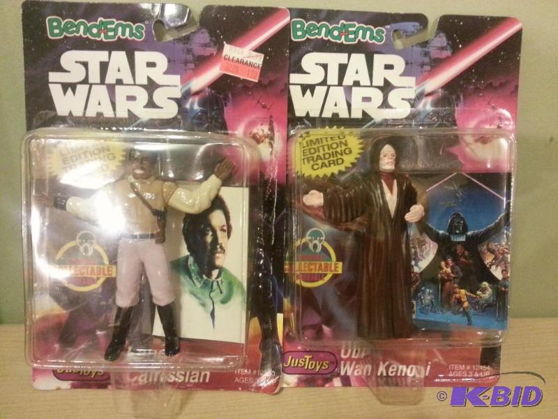 lot 54 image: Lot of 2 Bend-ems Figures. Lando Calrissian a...