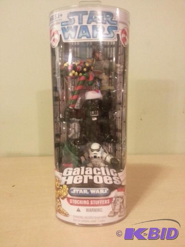 lot 69 image: Star Wars Galactic Heroes 3 Pack Stocking Stu...