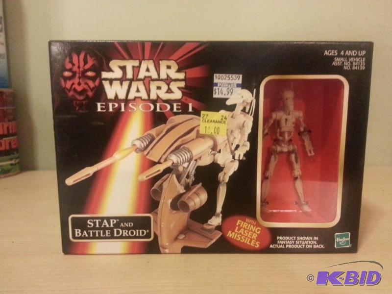lot 70 image: Star Wars Episode 1 Stap and Battle Droid. Ne...