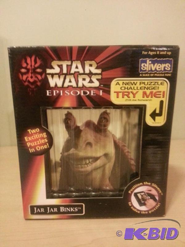 lot 72 image: Star Wars Episode 1 Slivers puzzle of Jar Jar...