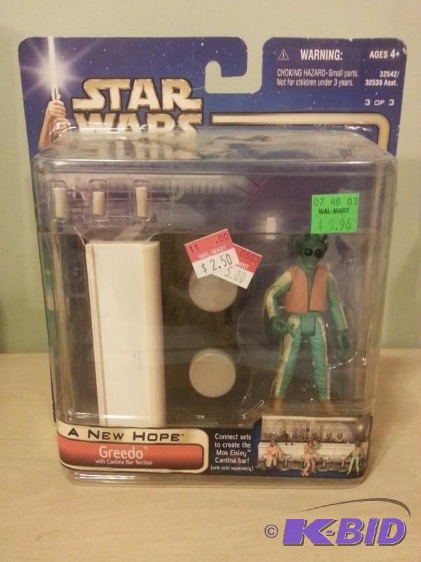 lot 74 image: Star Wars A New Hope Greedo with Cantina Bar ...