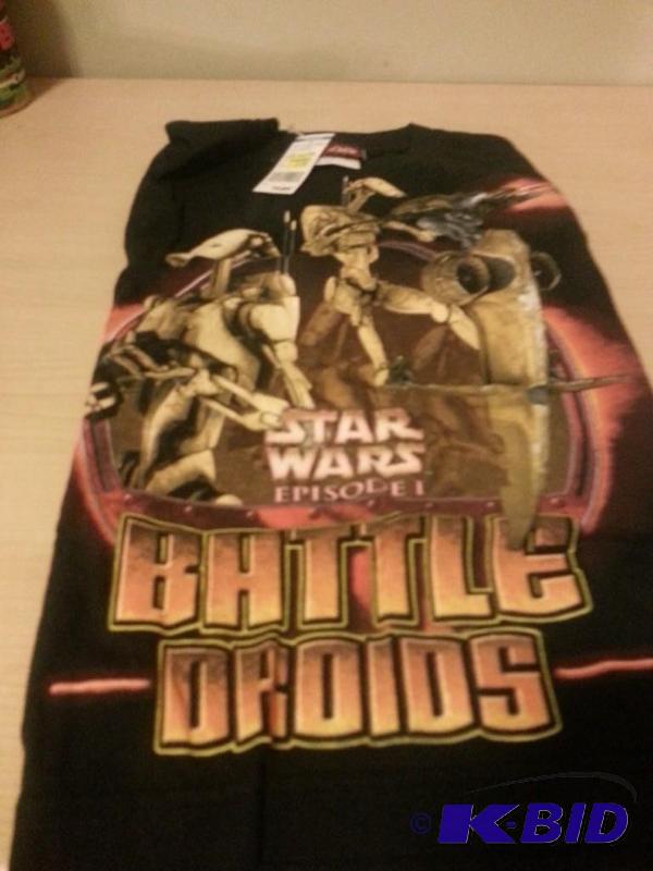 lot 80 image: Star Wars Battle Droid T-shirt. Size Youth Me...