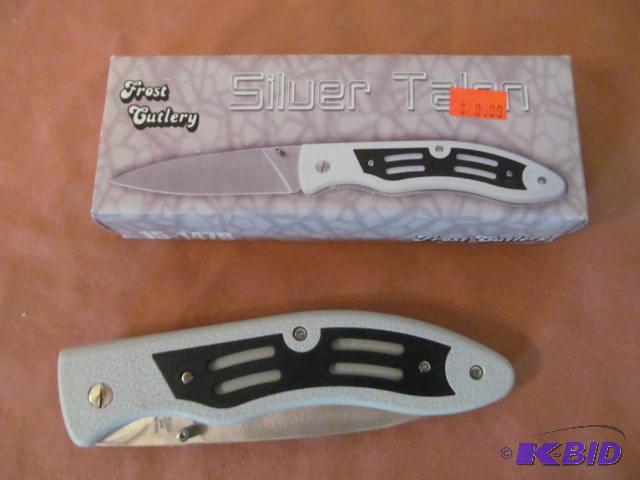lot 55 image: Brand new in box, retractable pocket knife, r...