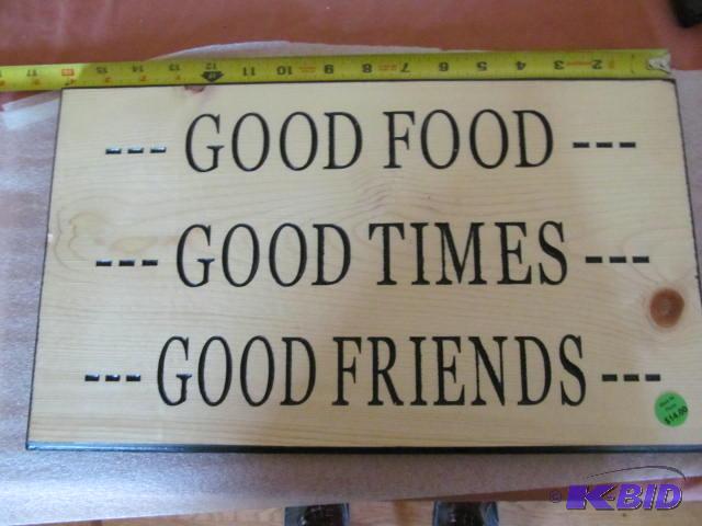 lot 86 image: Made out of pine wood, plaque for your home o...