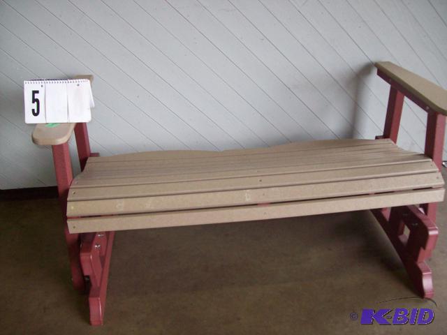 Composite outdoor Loveseat, Missing Back