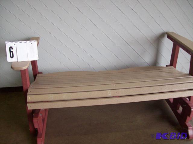 Composite outdoor Loveseat, Missing Back