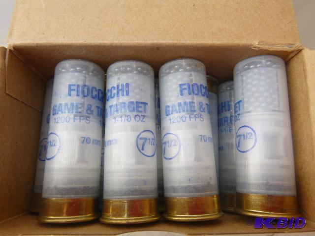 lot 105 image: 24 - 2 34" - 7 12 Shot Fiocchi Game an...