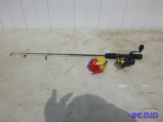 lot 113 image: HT Ice Fishing Combo and Childs Reel...