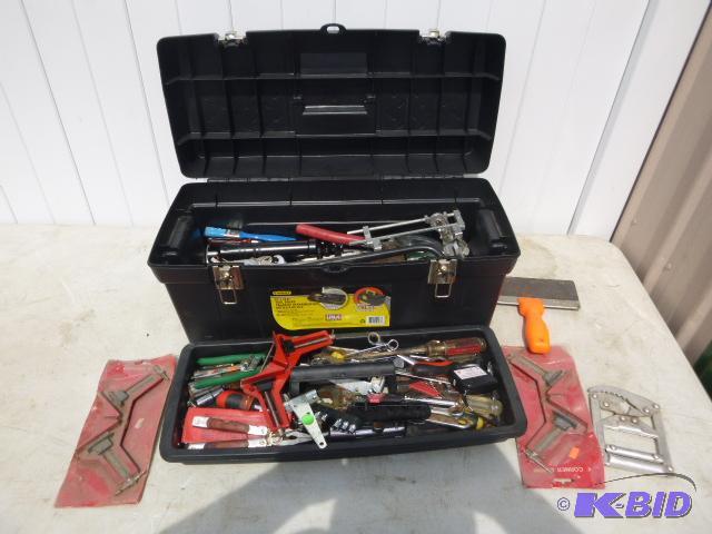 lot 116 image: Stanley 24" Tool Box Full of Miscellaneo...