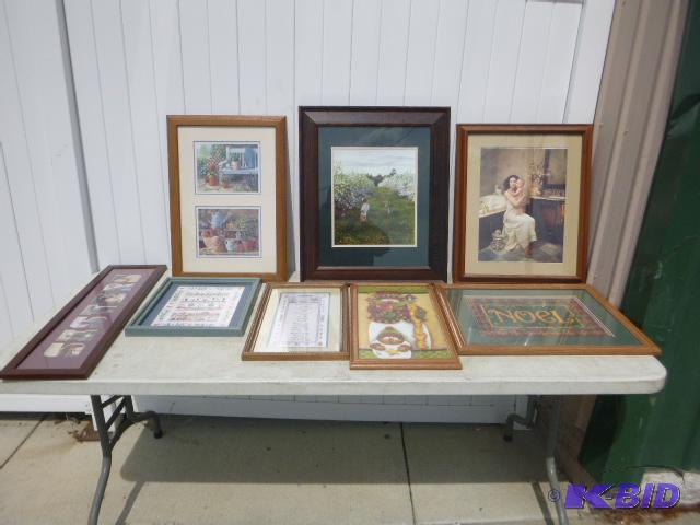lot 122 image: 8 Miscellaneous Framed Pictures...
