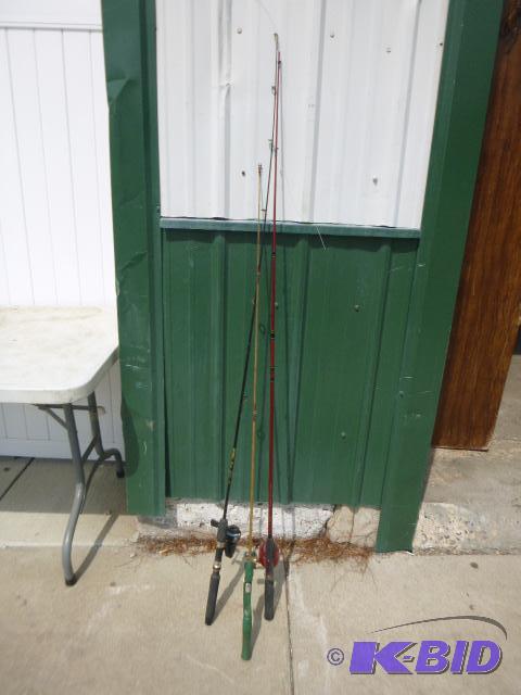 lot 127 image: 2 Miscellaneous Fishing Rods 1 has broken tip...