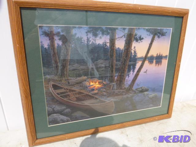 lot 132 image: Nature Framed Print by Bush 20" X 26&quo...