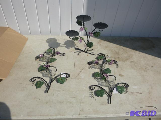 lot 16 image: 3 Decorative Candle Holders...