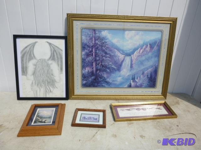 lot 31 image: 5 Miscellaneous Framed Pictures...