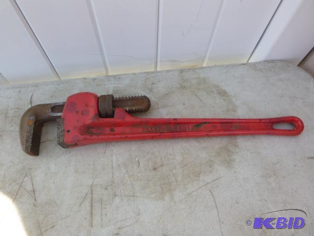 lot 80 image: 18" Pipe Wrench...