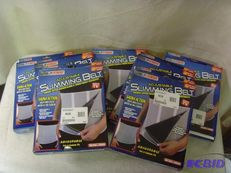 lot 110 image: Lot of 7 Adjustable Slimming Belts