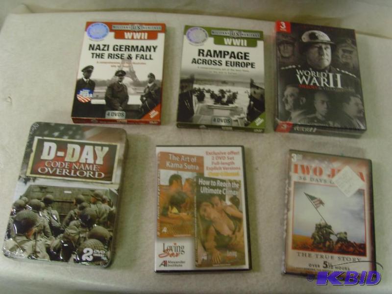 lot 120 image: World War 2 DVDs & More