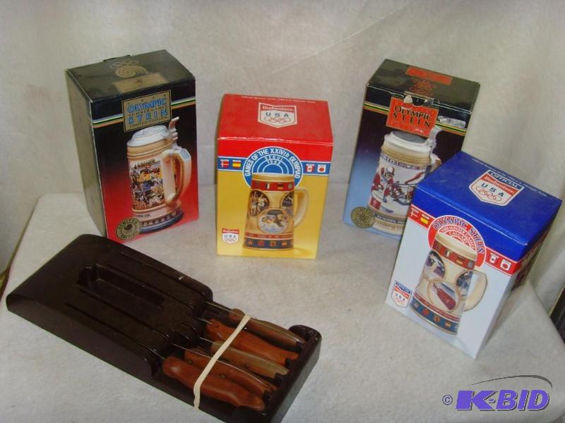 lot 142 image: 1988 Seoul Olympic Mugs & Knives