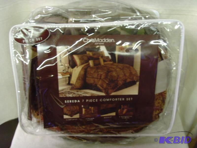 lot 34 image: Serta 7 Pc Comforter Set King