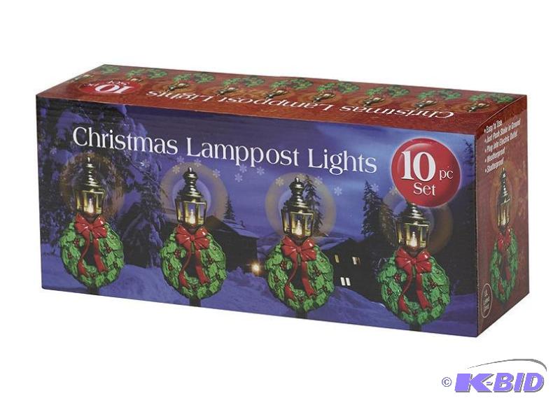 lot 61 image: Lot of 6 10pc Lamppost Path Lights