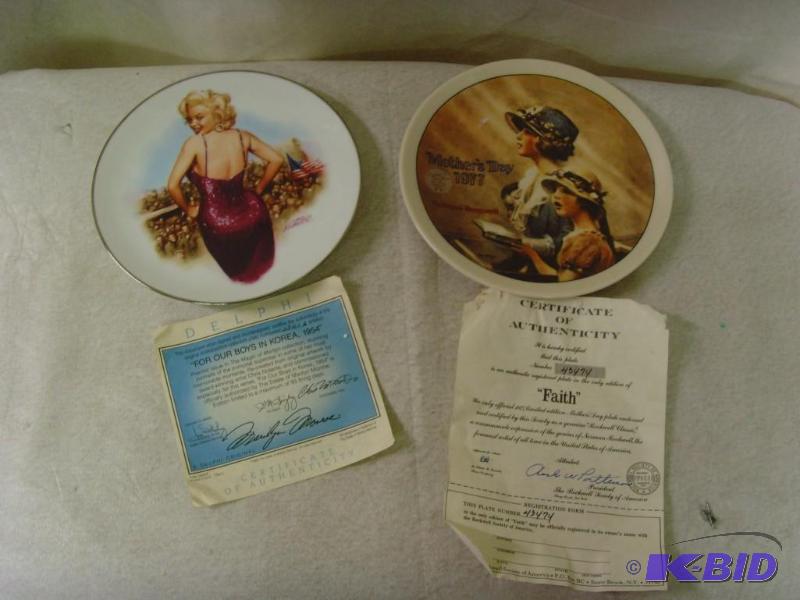 lot 7 image: Marilyn Monroe Collector Plates