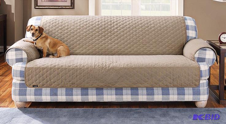 lot 95 image: Quilted Duck Pet Sofa Cover