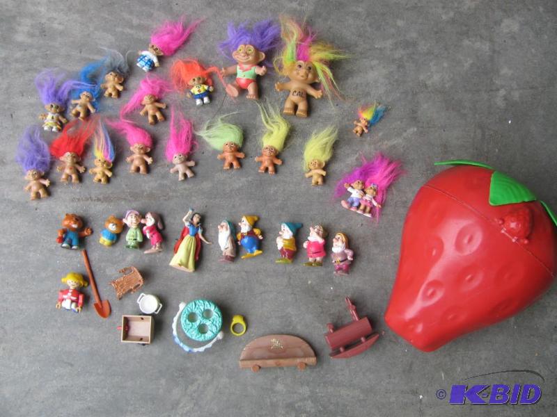 lot 100 image: Collection of Assorted Troll Dolls and Disney...