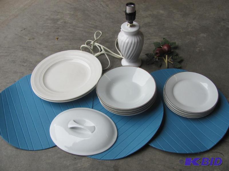 lot 123 image: Assorted Household Items, including dishes, I...