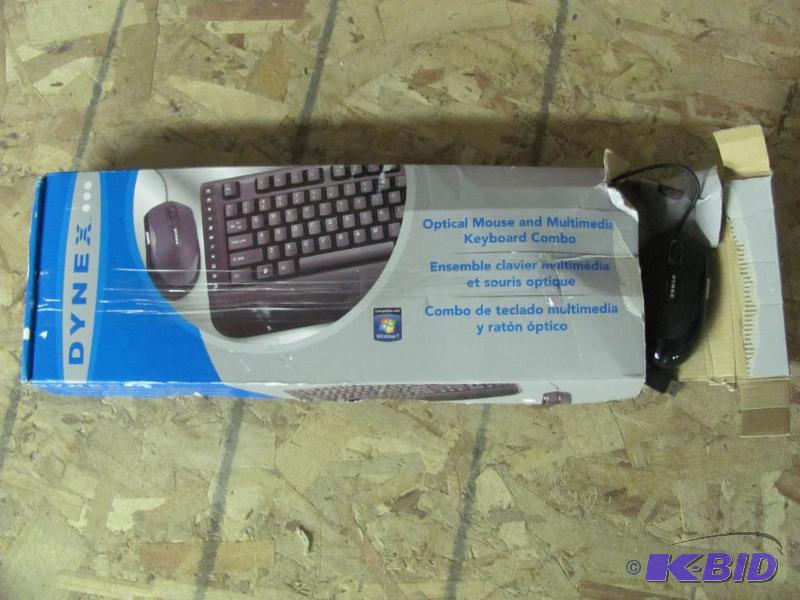 lot 126 image: DYNEX Optical Mouse and Multimedia Keyboard C...