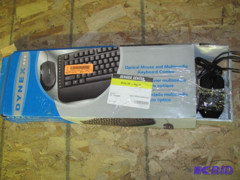 lot 127 image: DYNEX Optical Mouse and Multimedia Keyboard C...
