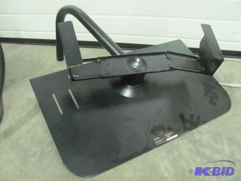 lot 147 image: Black Metal TV Wall Mount Bracket as shown. A...