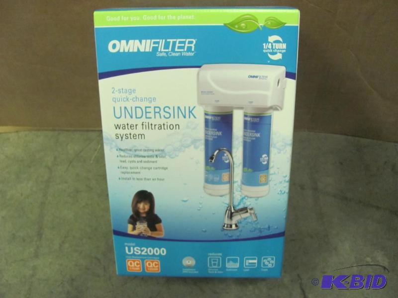 lot 25 image: NEW (in box) OMNIFILTER US2000 Two-Stage Qui...