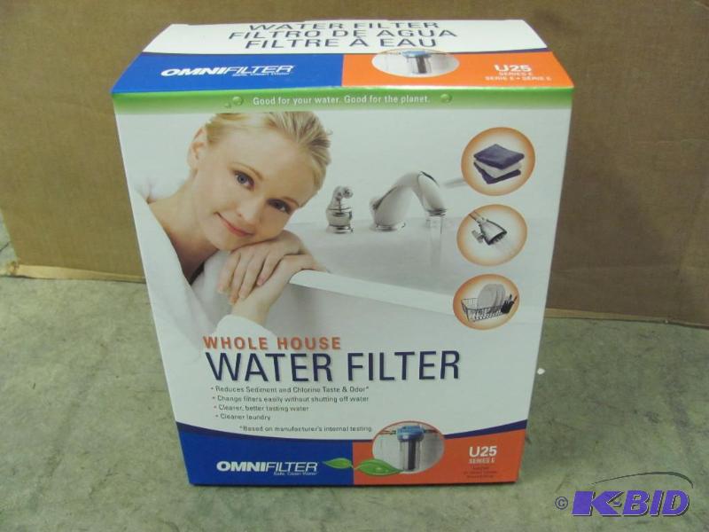 lot 27 image: NEW (in box) OMNIFILTER U25 Series E Whole H...