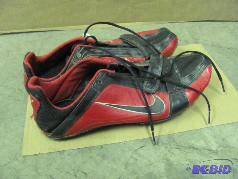 lot 93 image: Pair of NIKE Track Cleats. Size is 11. Good u...