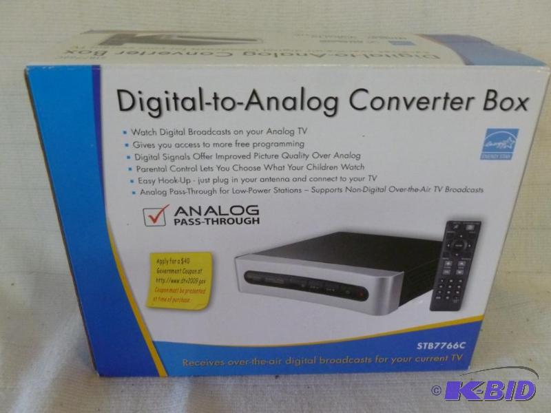 lot 109 image: Digital-to-Analog Converter box, new in a sea...