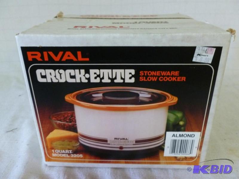 lot 112 image: Rival crock -ette stoneware slow cooker, new ...