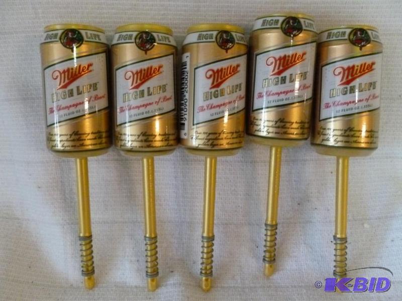 lot 156 image: Lot of five collectible Miller High Life ...