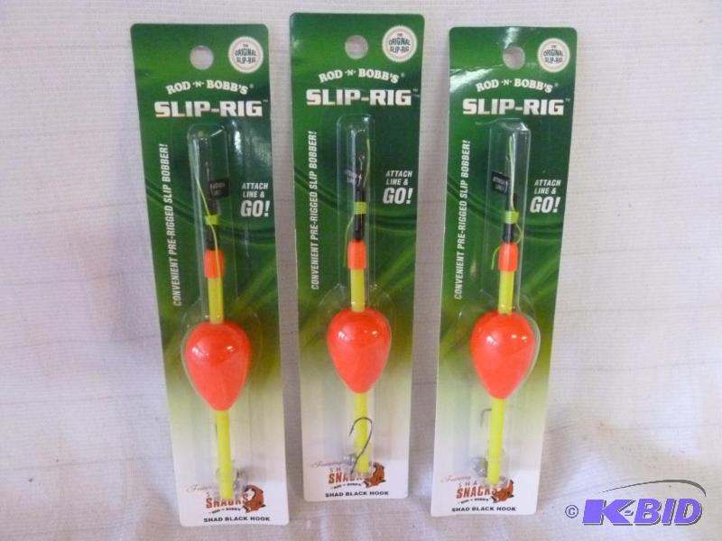 lot 160 image: Lot of three Rod - N - Bobs slip rig fishing...