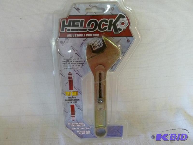 lot 180 image: Heavy Duty Helock adjustable wrench, brand ne...
