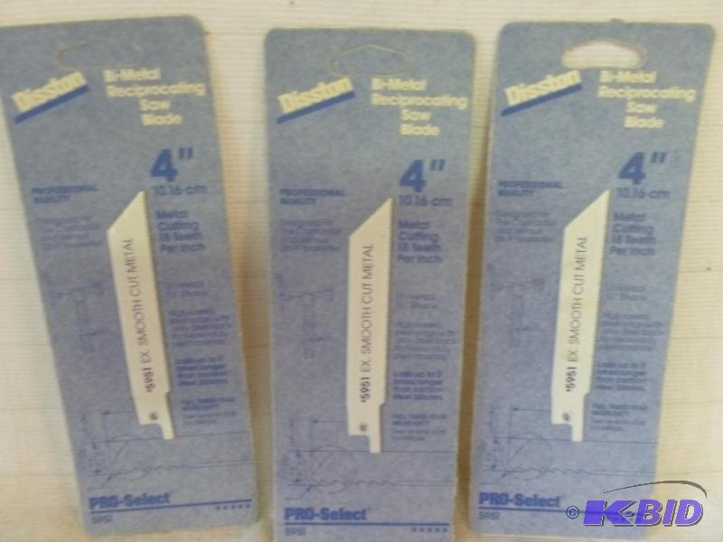 lot 183 image: Lot of three&nbspDisston bi-metal reciprocat...