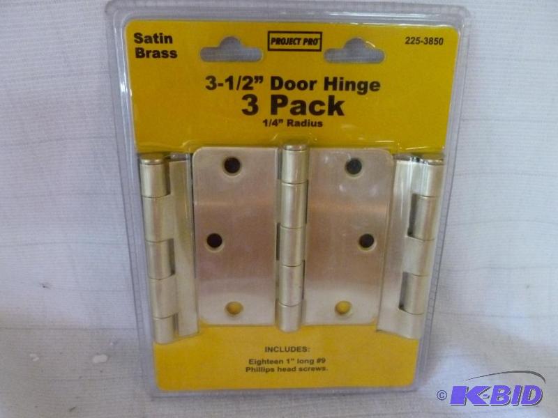 lot 185 image: Heavy Duty Project Pro 3 12" door hinge...