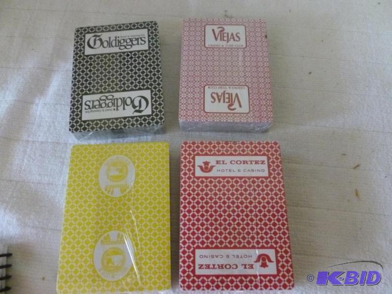 lot 203 image: Lot of four decks of good playing cards, bran...