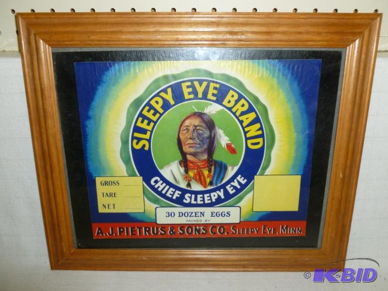 lot 40 image: Vintage A.J Pietrus & Sons Sleepy Eye, Mi...
