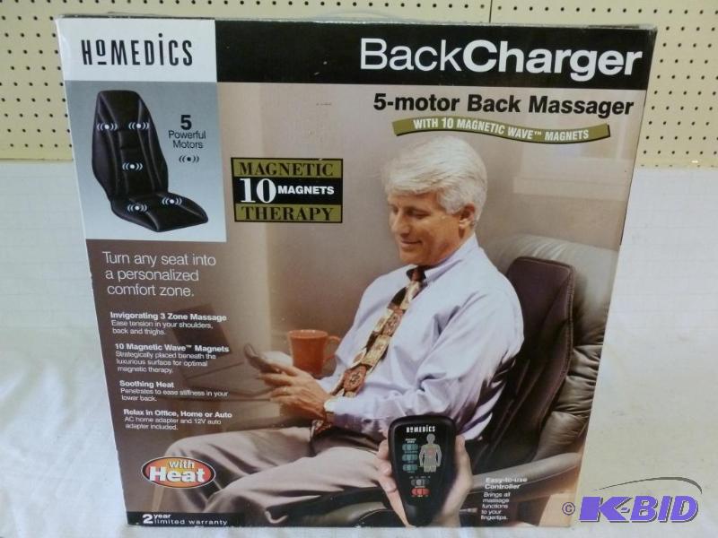 lot 66 image: Homedics 5 - motor back massager with heat, l...