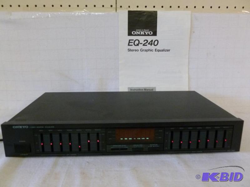 lot 69 image: Onkyo Stereo Graphic Equalizer Model EQ-240, ...