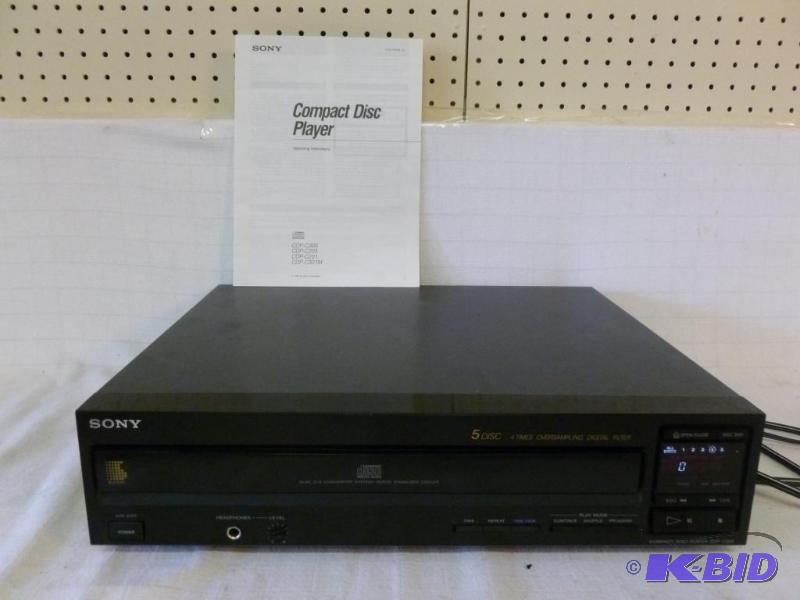 lot 70 image: Sony 5 Disc CD Player Model CDP - C205, was p...