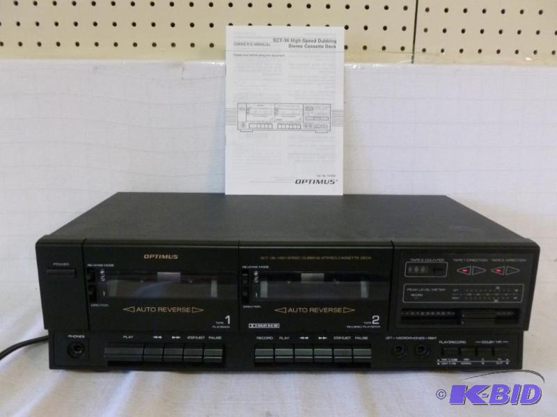 lot 72 image: Optimus High Speed Dubbing Stereo Duel Casset...