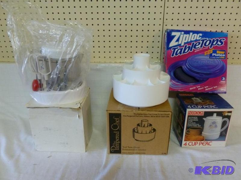 lot 88 image: This lot consists of a Pampered Chef Tool Tur...