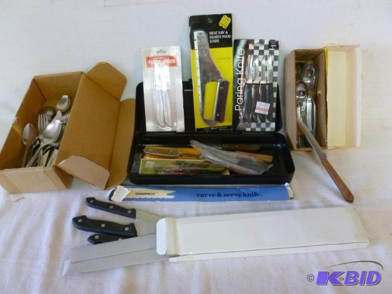 lot 93 image: This lot consists of new knife sets, stainles...