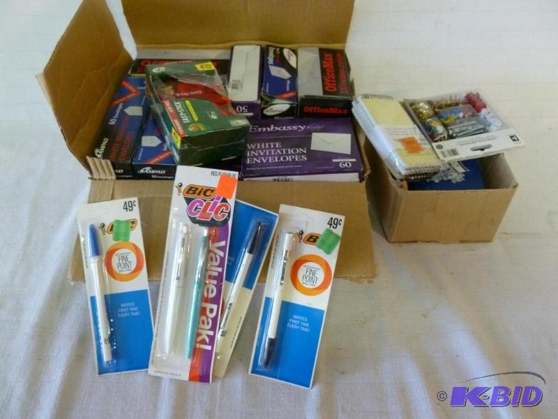 lot 94 image: Large lot of office supplies that includes se...